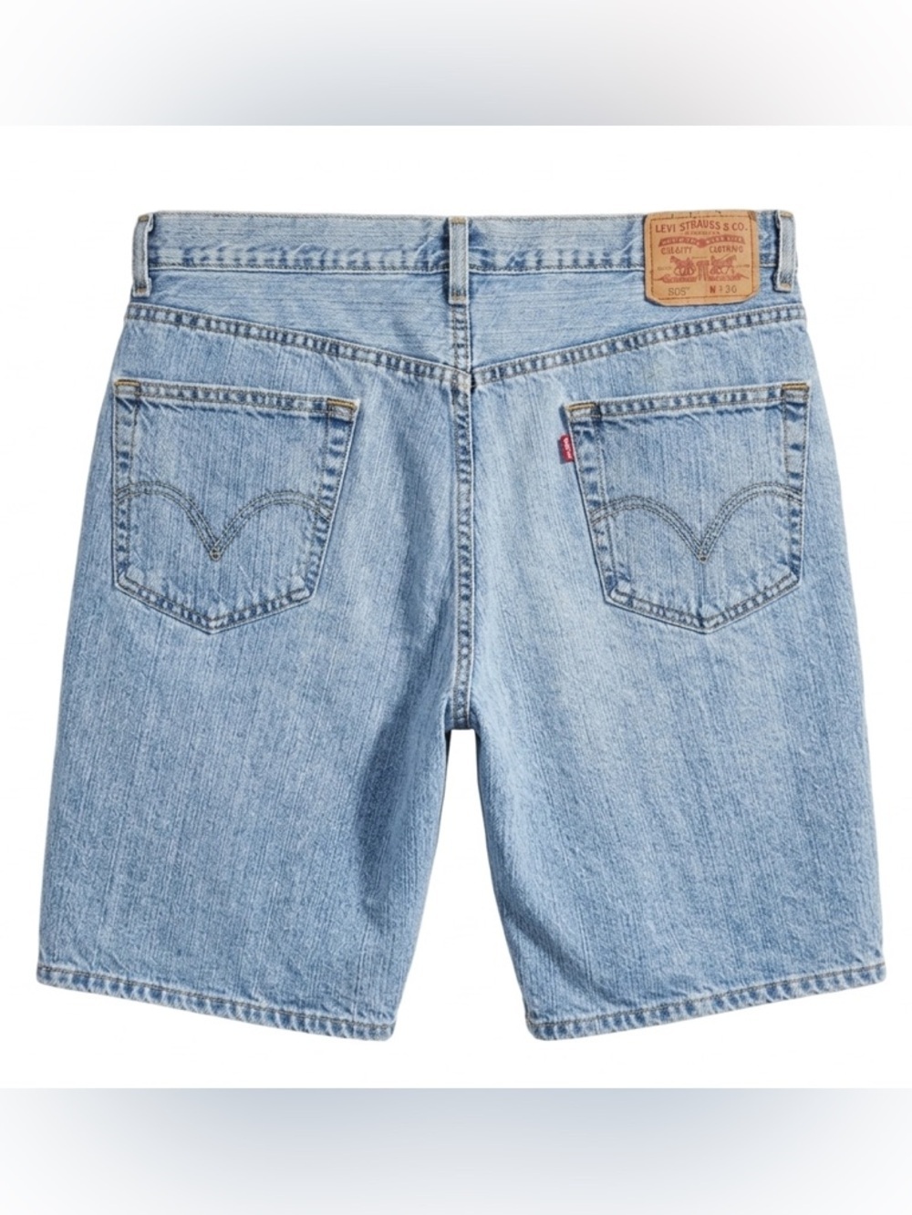 Levi’s‎ 505 Denim Shorts Light Wash Y2K Dadcore Vintage Jorts-Sz 36